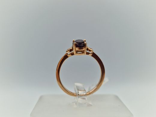 Zelta gredzens ar cirkoniju, 1.44 g, izm. 15