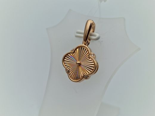 Zelta kulons ar cirkoniju, 1.72 g