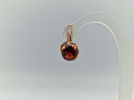 Zelta auskari ar cirkoniju, 3.04 g