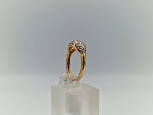 Zelta gredzens ar cirkoniju, 2.57 g