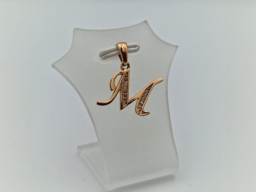 Zelta kulons ar cirkoniju, 1.23 g