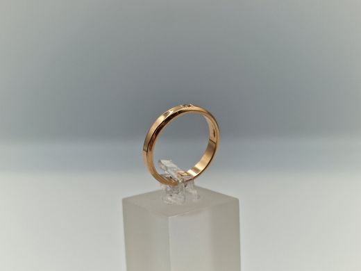 Zelta gredzens ar briljantiem, 2.64 g, izm. 17