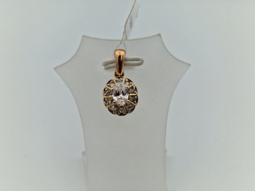 Zelta kulons ar cirkoniju, 1.65 g
