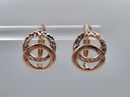 Gold earrings, 1.59 g
