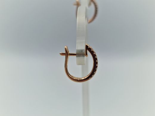 Zelta auskari ar cirkoniju, 1.46 g