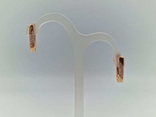 Zelta auskari ar cirkoniju, 1.54 g