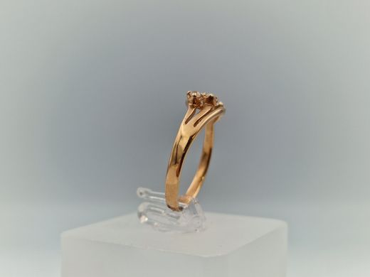 Zelta gredzens ar cirkoniju, 1.83 g, izm. 17