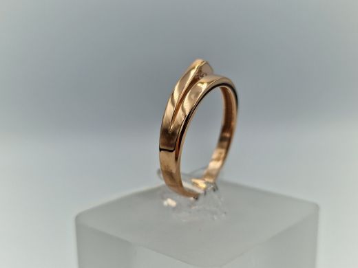 Zelta gredzens ar cirkoniju, 2.72 g, izm. 18