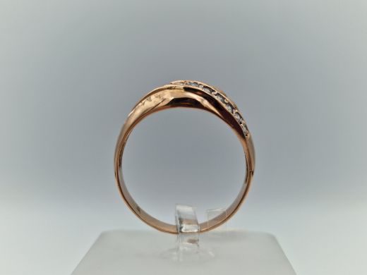 Zelta gredzens ar cirkoniju, 3.45 g, izm. 20.5