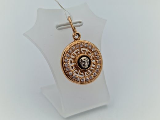 Zelta kulons ar cirkoniju, 4.08 g