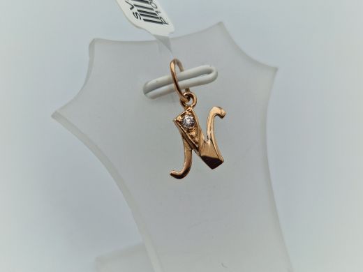 Золотой кулон с цирконом, 0.54 г