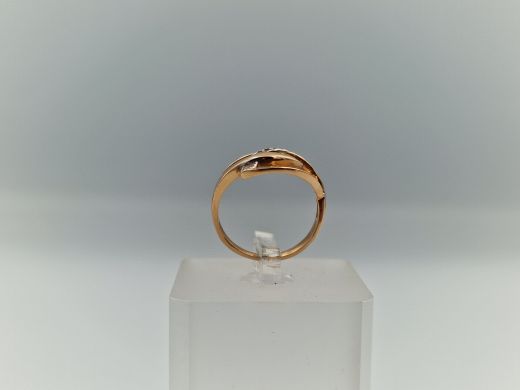 Zelta gredzens ar cirkoniju, 2.24 g