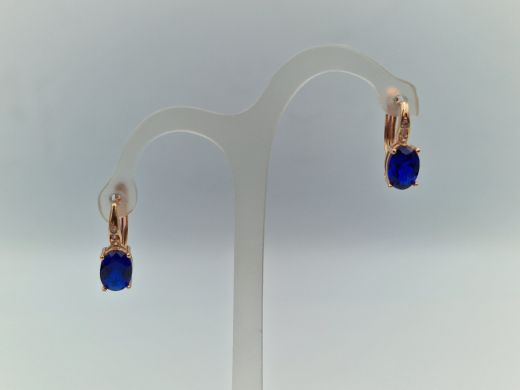 Zelta auskari ar cirkoniju, 1.96 g