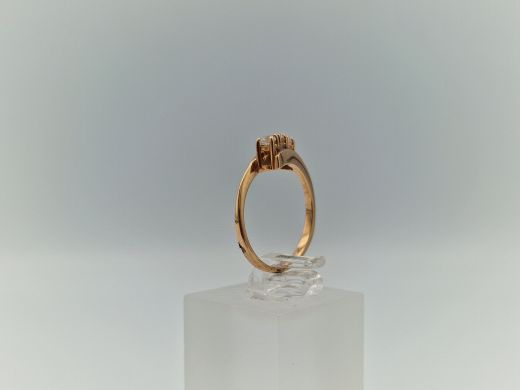 Zelta gredzens ar cirkoniju, 1.72 g