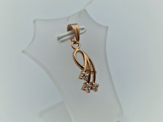 Zelta kulons ar cirkoniju, 1.49 g