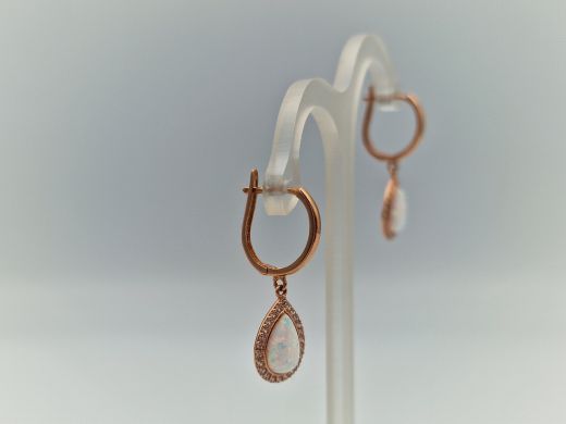 Zelta auskari ar cirkoniju, 1.85 g