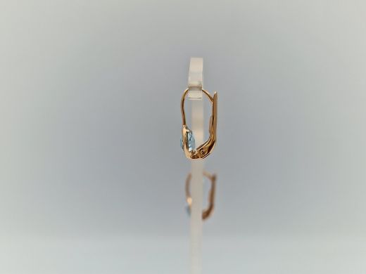 Zelta auskari ar cirkoniju, 1.43 g