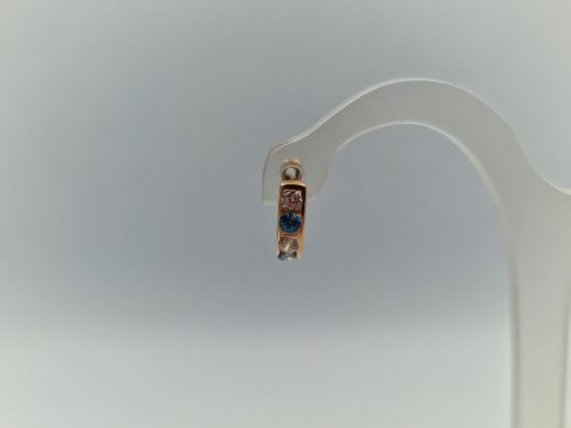 Zelta auskari ar cirkoniju, 0.83 g