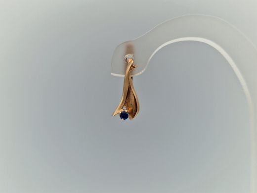 Zelta auskari ar cirkoniju, 2.34 g