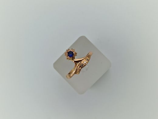 Zelta gredzens ar cirkoniju, 3.89 g, izm. 20