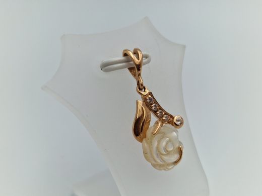 Zelta kulons ar cirkoniju, 1.82 g