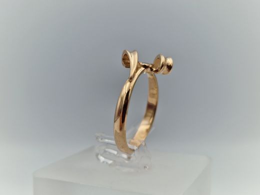 Zelta gredzens ar cirkoniju, 2.03 g, izm. 16.5