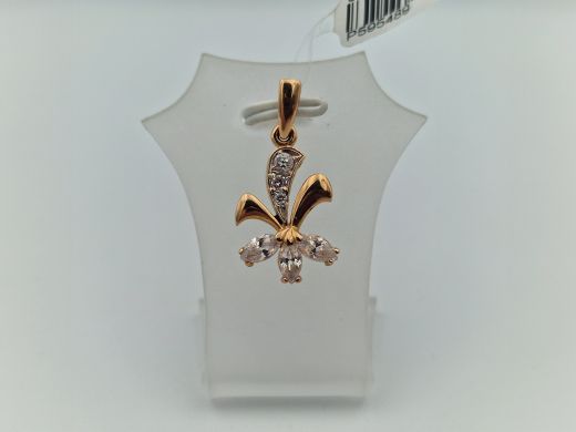 Золотой кулон с цирконом, 2.4 г