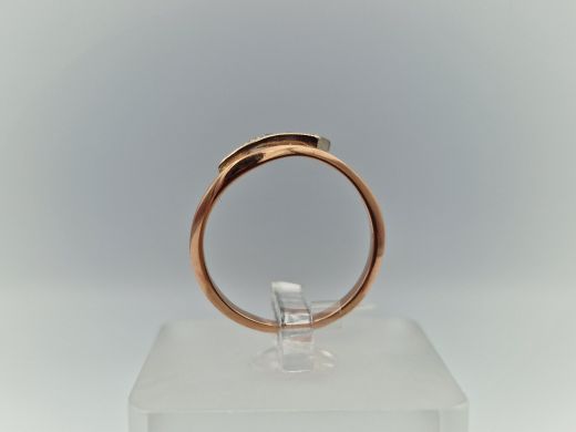 Zelta gredzens ar cirkoniju, 1.53 g, izm. 17