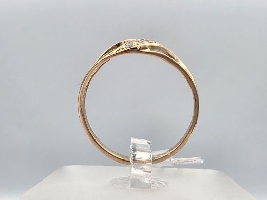 Gold ring, 1.66 g, size 17.5
