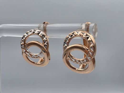 Gold earrings, 1.59 g