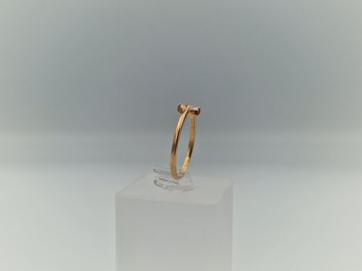 Zelta gredzens ar cirkoniju, 1.59 g, izm. 19