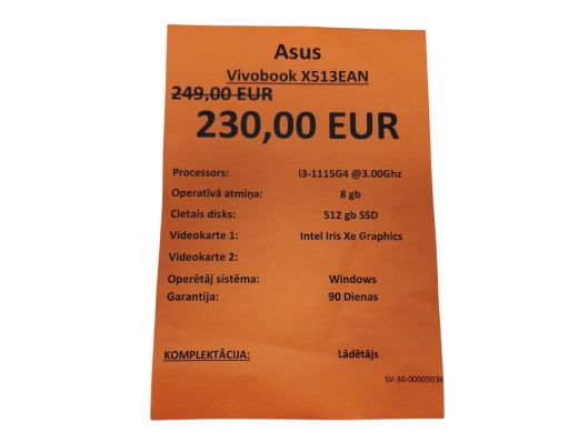 Asus VivoBook X513EAN 512