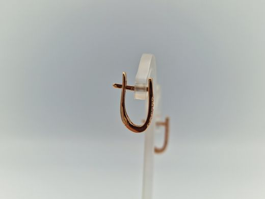 Zelta auskari ar cirkoniju, 1.54 g