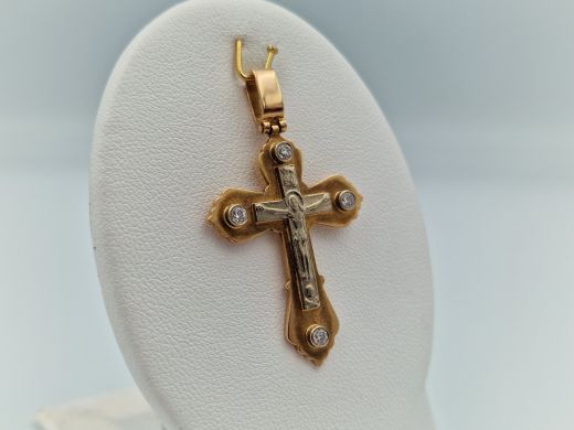 Золотой кулон с цирконом, 5.63 г