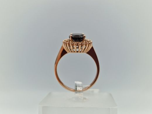 Zelta gredzens ar cirkoniju, 2.82 g, izm. 17