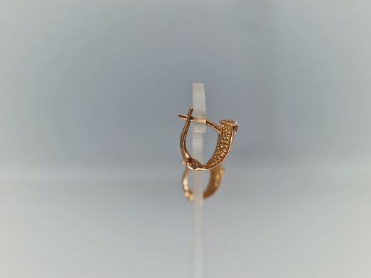 Zelta auskari ar cirkoniju, 3.03 g