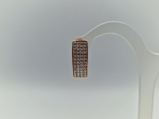 Zelta auskari ar cirkoniju, 2.8 g