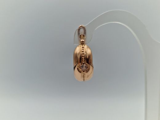 Zelta auskari ar cirkoniju, 2.56 g