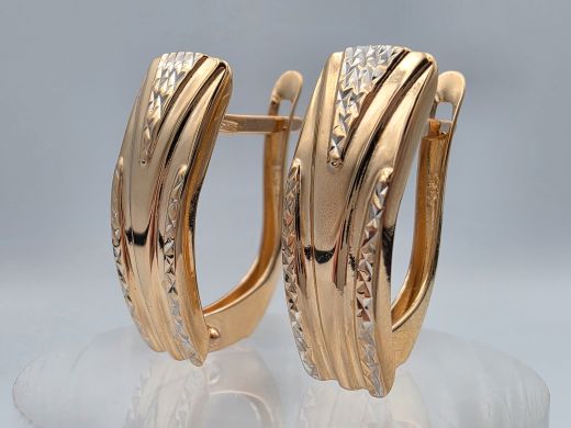 Gold earrings, 1.91 g