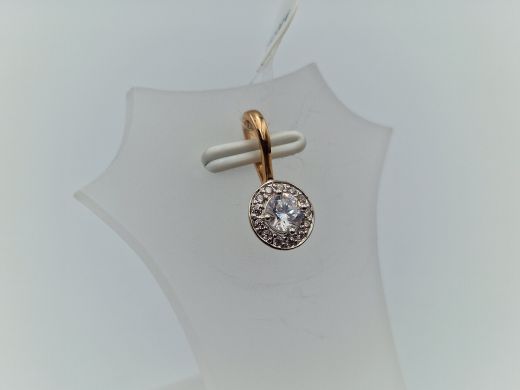 Zelta kulons ar cirkoniju, 0.7 g