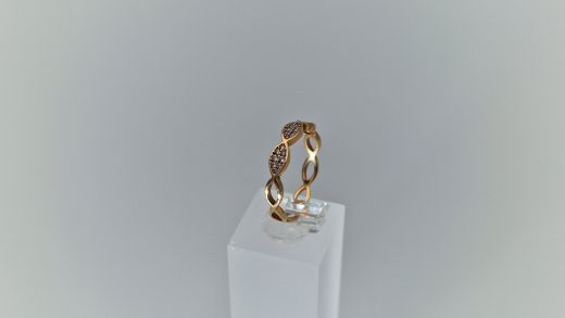 Золотое кольцо с цирконом, 1.84 г