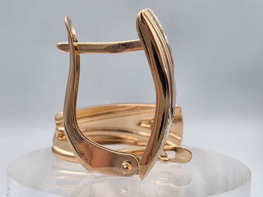 Gold earrings, 1.91 g