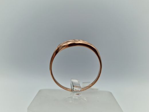 Zelta gredzens ar cirkoniju, 1.75 g, izm. 18