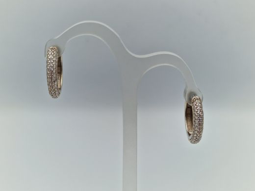 Zelta auskari ar cirkoniju, 3.38 g