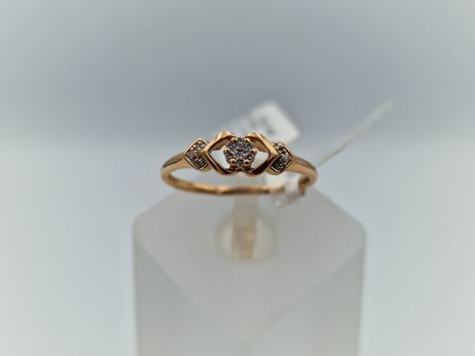 Zelta gredzens, 1.34 g, izm. 17