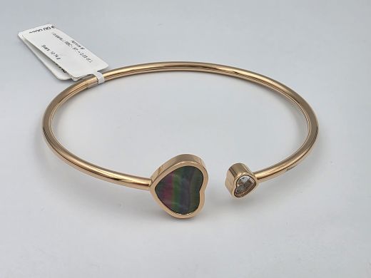 Gold bracelet with diamond, 10.74 g, size 19.5 CM
