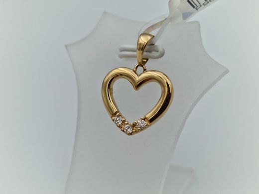 Золотой кулон с бриллиантом, 1.63 г