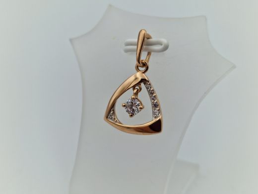 Zelta kulons ar cirkoniju, 1.14 g