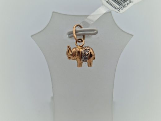 Zelta kulons ar cirkoniju, 0.79 g