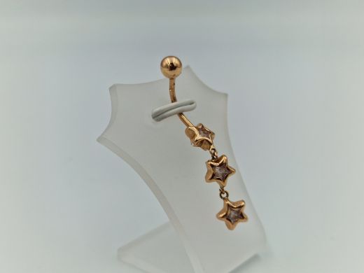 Золотой кулон с цирконом, 1.71 г